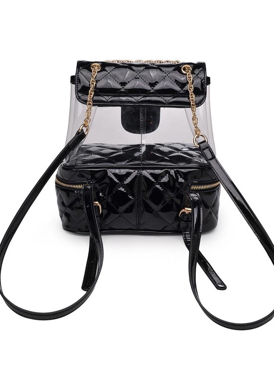 NWT AQUA Janet Backpack in Black main image 5